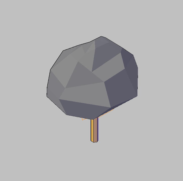 Bloque Autocad Vista de Árbol 25 en 3D